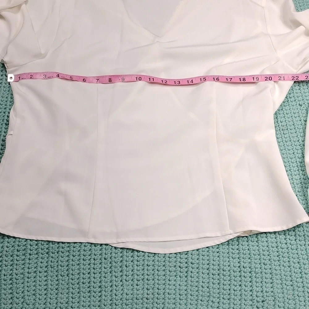 Liz Baker women's floral lace long sleeved blouse size 16 - Picture 11 of 12